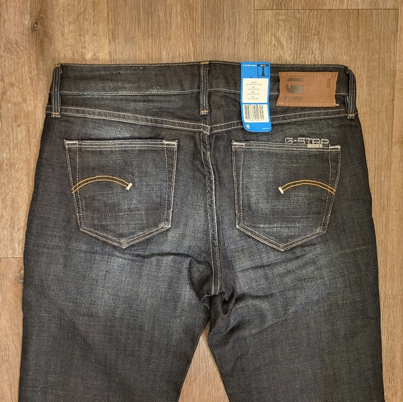 GStar Raw 3301 bootcut Size 27 Blue Dark Wash - Picture 7 of 10